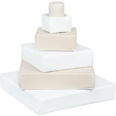 Non communiqué Pyramide- lot de 6 gros blocs blanc cappuccino Blanc - Publicité Non communiqué Pyramide- lot de 6 gros blocs blanc cappuccino Blanc - Publicité