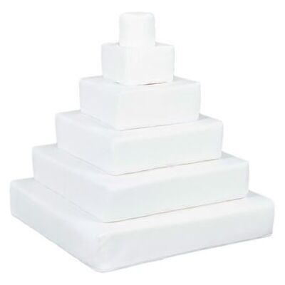 Non communiqué Pyramide- lot de 6 gros blocs blanc Blanc - Publicité Non communiqué Pyramide- lot de 6 gros blocs blanc Blanc - Publicité