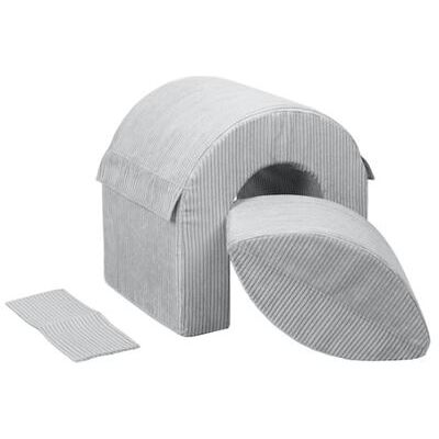 Non communiqué Set de 2 blocs en mousse gris velours côtelé Gris - Publicité Non communiqué Set de 2 blocs en mousse gris velours côtelé Gris - Publicité