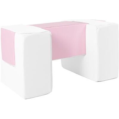 Non communiqué 3 blocs en mousse blanc rose pastel Blanc - Publicité Non communiqué 3 blocs en mousse blanc rose pastel Blanc - Publicité
