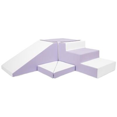 Non communiqué Set de 4 blocs en mousse violet blanc Gris - Publicité Non communiqué Set de 4 blocs en mousse violet blanc Gris - Publicité