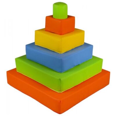 Non communiqué Pyramide- lot de 6 gros blocs bleu, rose, gris, turquoise Bleu - Publicité Non communiqué Pyramide- lot de 6 gros blocs bleu, rose, gris, turquoise Bleu - Publicité