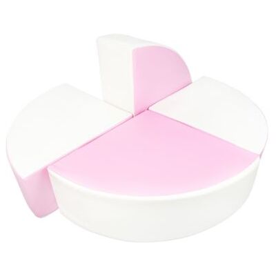 Non communiqué Set de 4 blocs en mousse blanc rose pastel Rose - Publicité Non communiqué Set de 4 blocs en mousse blanc rose pastel Rose - Publicité
