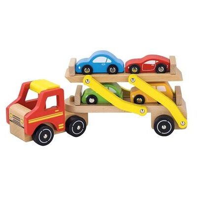 Non communiqué Camion Transporteur De Voiture En Bois - Asa Toys Multicolore Multicolore - Publicité Non communiqué Camion Transporteur De Voiture En Bois - Asa Toys Multicolore Multicolore - Publicité