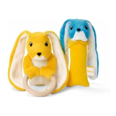 Brio - Hochet lapin et jouet de dentition Brio - Publicité Brio - Hochet lapin et jouet de dentition Brio - Publicité