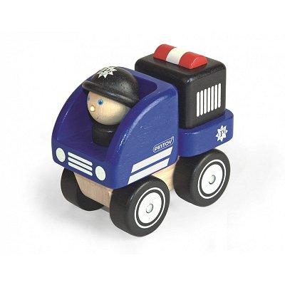 Pintoy - Voiture de police en bois - Publicité Pintoy - Voiture de police en bois - Publicité