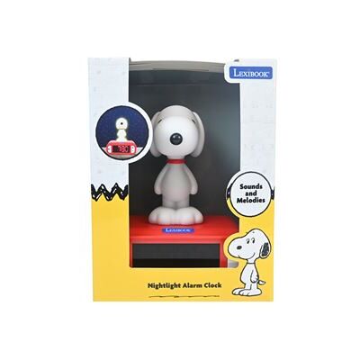 Réveil-veilleuse Lexibook Snoopy Multicolore - Publicité Réveil-veilleuse Lexibook Snoopy Multicolore - Publicité