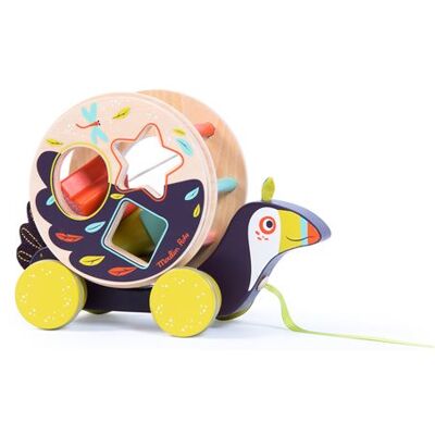 Jouet à tirer Moulin Roty Toucan boîte à formes à tirer Dans la jungle Multicolore - Publicité Jouet à tirer Moulin Roty Toucan boîte à formes à tirer Dans la jungle Multicolore - Publicité