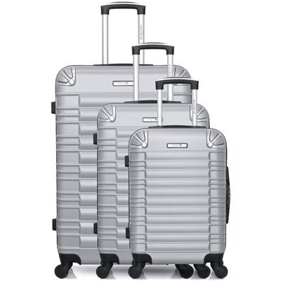 Non communiqué bluestar - set de 3 valises lima 75 cm 4 roues - gris - Publicité Non communiqué bluestar - set de 3 valises lima 75 cm 4 roues - gris - Publicité