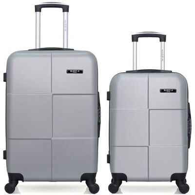 Non communiqué bluestar - lot de 2 - valise weekend et valise cabine miami - gris - Publicité Non communiqué bluestar - lot de 2 - valise weekend et valise cabine miami - gris - Publicité