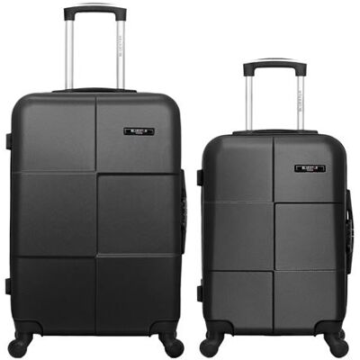 Non communiqué bluestar - lot de 2 - valise weekend et valise cabine miami - noir - Publicité Non communiqué bluestar - lot de 2 - valise weekend et valise cabine miami - noir - Publicité