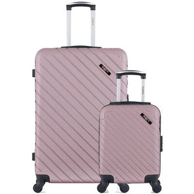 Non communiqué lot de 2 valise grand format et cabine xxs cité rose dore - Publicité Non communiqué lot de 2 valise grand format et cabine xxs cité rose dore - Publicité