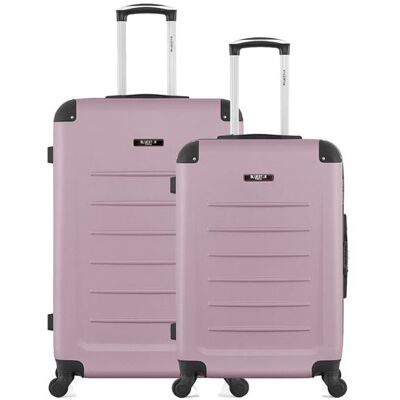 Non communiqué lot de 2 valise grand format et weekend opera rose dore - Publicité Non communiqué lot de 2 valise grand format et weekend opera rose dore - Publicité