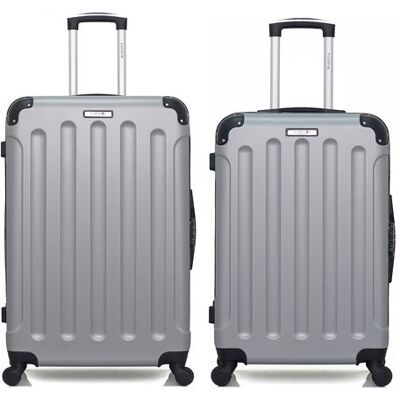 Non communiqué bluestar - lot de 2 - valise grand format et valise weekend madrid - gris - Publicité Non communiqué bluestar - lot de 2 - valise grand format et valise weekend madrid - gris - Publicité