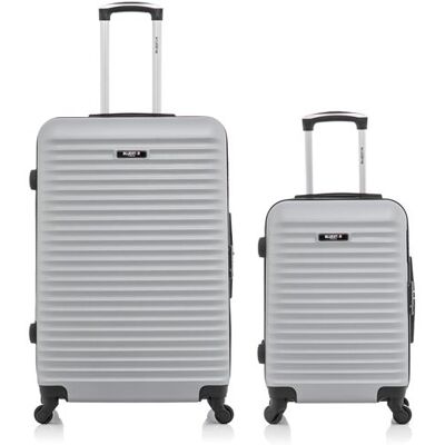 Non communiqué bluestar - lot de 2 - valises grand format et cabine brazilia - gris - Publicité Non communiqué bluestar - lot de 2 - valises grand format et cabine brazilia - gris - Publicité