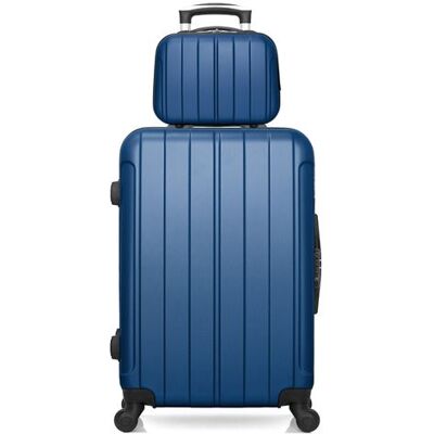 Non communiqué bluestar - lot de 2 - valise weekend et vanity napoli - marine - Publicité Non communiqué bluestar - lot de 2 - valise weekend et vanity napoli - marine - Publicité