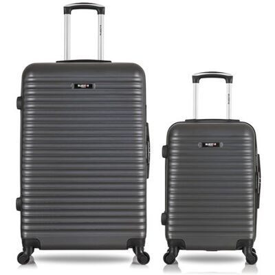 Non communiqué bluestar - lot de 2 - valises grand format et cabine brazilia - gris fonce - Publicité Non communiqué bluestar - lot de 2 - valises grand format et cabine brazilia - gris fonce - Publicité