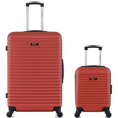 Non communiqué bluestar - lot de 2 - valises grand format et cabine xxs brazilia - terracotta - Publicité Non communiqué bluestar - lot de 2 - valises grand format et cabine xxs brazilia - terracotta - Publicité