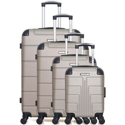 Non communiqué bluestar - set de 4 valises ottawa-m 75 cm 4 roues - beige - Publicité Non communiqué bluestar - set de 4 valises ottawa-m 75 cm 4 roues - beige - Publicité