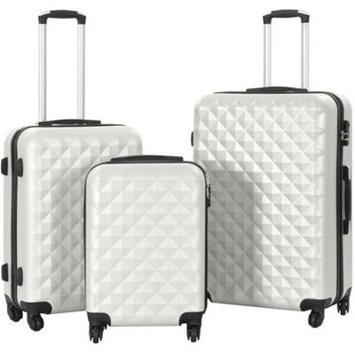 Non communiqué vidaXL Valise rigide 3 pcs Argenté brillant ABS 91887 - Publicité Non communiqué vidaXL Valise rigide 3 pcs Argenté brillant ABS 91887 - Publicité