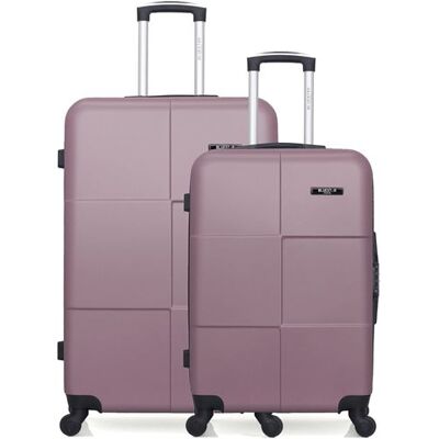 Non communiqué Lot de 2 valises grand format et weekend miami rose dore - Publicité Non communiqué Lot de 2 valises grand format et weekend miami rose dore - Publicité