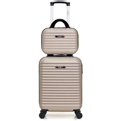 Blue Star Set de 2 valises BLUESTAR BRAZILIA-H Beige en ABS - Publicité Blue Star Set de 2 valises BLUESTAR BRAZILIA-H Beige en ABS - Publicité