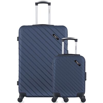 Non communiqué Ensemble de 2 valise grand format et valise cabine xxs cité - marine - Publicité Non communiqué Ensemble de 2 valise grand format et valise cabine xxs cité - marine - Publicité