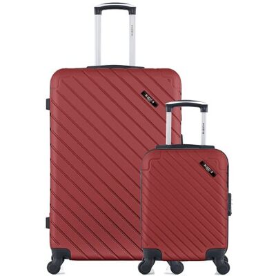 Non communiqué Ensemble de 2 valise grand format et valise cabine xxs cité - bordeaux - Publicité Non communiqué Ensemble de 2 valise grand format et valise cabine xxs cité - bordeaux - Publicité