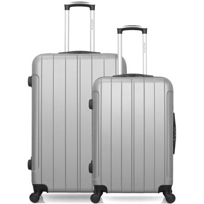 Non communiqué Ensemble de 2 valise grand format et valise weekend napoli - gris - Publicité Non communiqué Ensemble de 2 valise grand format et valise weekend napoli - gris - Publicité