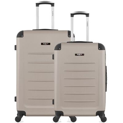 Non communiqué Ensemble de 2 valise grand format et valise weekend opera - beige - Publicité Non communiqué Ensemble de 2 valise grand format et valise weekend opera - beige - Publicité