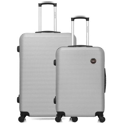 Non communiqué Ensemble de 2 valise grand format et valise weekend london - gris - Publicité Non communiqué Ensemble de 2 valise grand format et valise weekend london - gris - Publicité