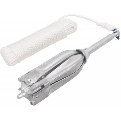 Ancre pliante vidaXL avec corde Argent 10 kg Bateau - Publicité Ancre pliante vidaXL avec corde Argent 10 kg Bateau - Publicité