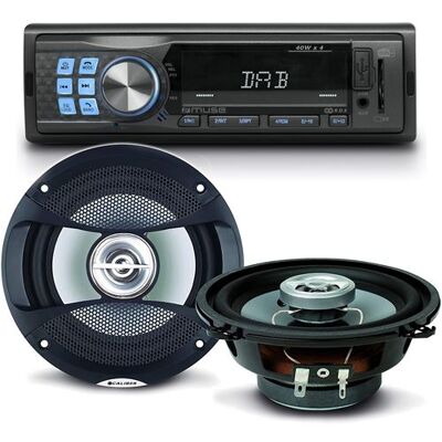 Non communiqué Pack sono voiture Autoradio Muse M-199 DAB 160 Watts + 2 hauts parleurs 13cm 100W - Publicité Non communiqué Pack sono voiture Autoradio Muse M-199 DAB 160 Watts + 2 hauts parleurs 13cm 100W - Publicité