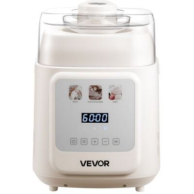 Non communiqué VEVOR Sorbetière Automatique Verticale sans Pré-Congélation 4 Modes Capacité 1L Beige - Publicité Non communiqué VEVOR Sorbetière Automatique Verticale sans Pré-Congélation 4 Modes Capacité 1L Beige - Publicité