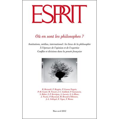 Esprit - Où en sont les philosophes ? Mars 2012 - Collectif - Esprit - broché - Revue - Publicité Esprit - Où en sont les philosophes ? Mars 2012 - Collectif - Esprit - broché - Revue - Publicité