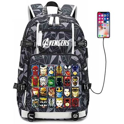 Non communiqué Sac à Dos The Avengers pour Garçon et Filles (SD2223) 30*15*47 cm Gris - Publicité Non communiqué Sac à Dos The Avengers pour Garçon et Filles (SD2223) 30*15*47 cm Gris - Publicité