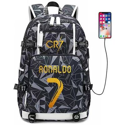 Non communiqué Sac à Dos Ronaldo pour Garçon et Filles (SD2230) 30*15*47 cm Gris Gris - Publicité Non communiqué Sac à Dos Ronaldo pour Garçon et Filles (SD2230) 30*15*47 cm Gris Gris - Publicité