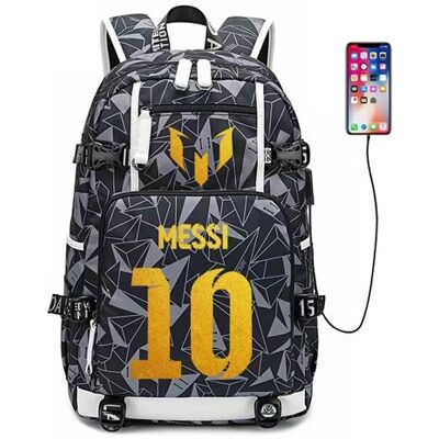 Non communiqué Sac à Dos Messi pour Garçon et Filles (SD2235) 30*15*47 cm Gris Gris - Publicité Non communiqué Sac à Dos Messi pour Garçon et Filles (SD2235) 30*15*47 cm Gris Gris - Publicité