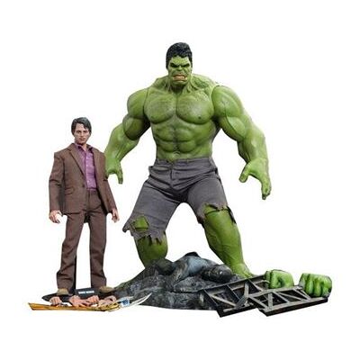 Figurine Hot Toys MMS230 - Marvel Comics - The Avengers - Bruce Banner And Hulk Multicolore - Publicité Figurine Hot Toys MMS230 - Marvel Comics - The Avengers - Bruce Banner And Hulk Multicolore - Publicité