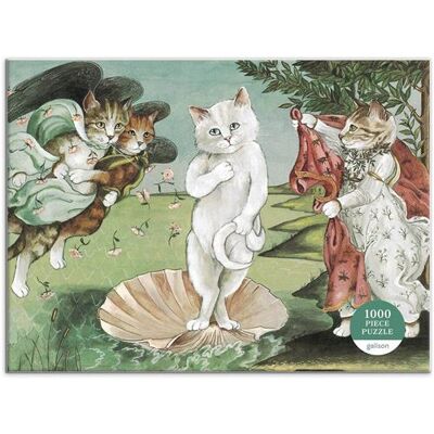 Non communiqué Puzzle 1000 pièces : Naissance de Vénus, Meowsterpiece de l'art occidental Galison - Publicité Non communiqué Puzzle 1000 pièces : Naissance de Vénus, Meowsterpiece de l'art occidental Galison - Publicité