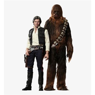 Figurine Hot Toys MMS263 - Star Wars 4 : A New Hope - Han Solo & Chewbacca Multicolore - Publicité Figurine Hot Toys MMS263 - Star Wars 4 : A New Hope - Han Solo & Chewbacca Multicolore - Publicité