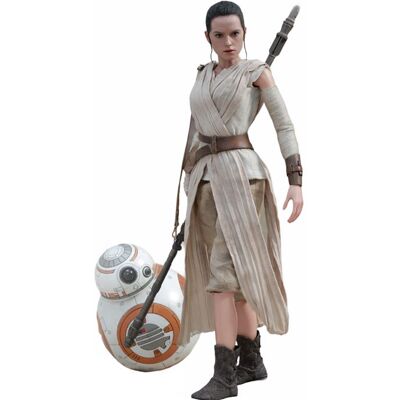 Figurine Hot Toys MMS337 - Star Wars : The Force Awakens - Rey And BB-8 Multicolore - Publicité Figurine Hot Toys MMS337 - Star Wars : The Force Awakens - Rey And BB-8 Multicolore - Publicité