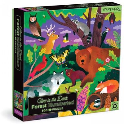 Non communiqué Puzzle 500p La foret glow in the dark Multicolore - Publicité Non communiqué Puzzle 500p La foret glow in the dark Multicolore - Publicité