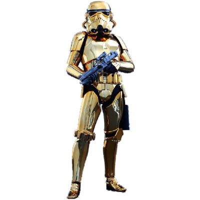 Figurine Hot Toys MMS364 - Star Wars - Stormtrooper Gold Chrome Version Multicolore - Publicité Figurine Hot Toys MMS364 - Star Wars - Stormtrooper Gold Chrome Version Multicolore - Publicité