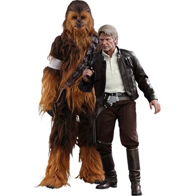Figurine Hot Toys MMS376 - Star Wars : The Force Awakens - Han Solo And Chewbacca Multicolore - Publicité Figurine Hot Toys MMS376 - Star Wars : The Force Awakens - Han Solo And Chewbacca Multicolore - Publicité