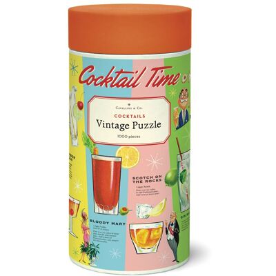 Puzzle LetterBox Cavallini Cocktail 1000 pièces 50 x 70 cm - Publicité Puzzle LetterBox Cavallini Cocktail 1000 pièces 50 x 70 cm - Publicité