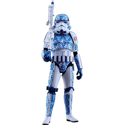 Figurine Hot Toys MMS401 - Star Wars - Stormtrooper Porcelain Pattern Version Multicolore - Publicité Figurine Hot Toys MMS401 - Star Wars - Stormtrooper Porcelain Pattern Version Multicolore - Publicité