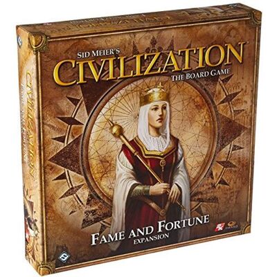 Edge Fantasy Flight Games Civilization Fame and Fortune Expansion - Publicité Edge Fantasy Flight Games Civilization Fame and Fortune Expansion - Publicité