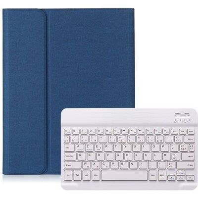 Étui HSMY en Tissu avec Clavier Français AZERTY Bluetooth pour iPad Air4 10.9 - Bleu&Blanc - Publicité Étui HSMY en Tissu avec Clavier Français AZERTY Bluetooth pour iPad Air4 10.9 - Bleu&Blanc - Publicité