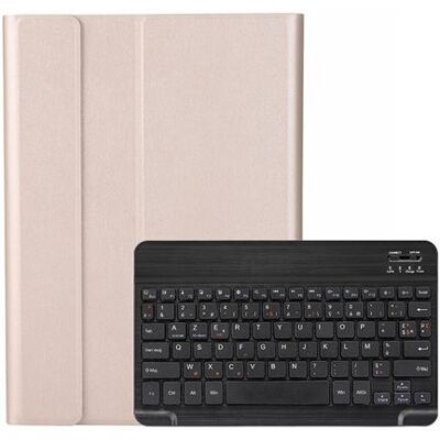 Étui HSMY avec Clavier Français AZERTY Bluetooth pour Samsung Galaxy Tab A 8.0 P200/P205 - Or&Noir Noir - Publicité Étui HSMY avec Clavier Français AZERTY Bluetooth pour Samsung Galaxy Tab A 8.0 P200/P205 - Or&Noir Noir - Publicité
